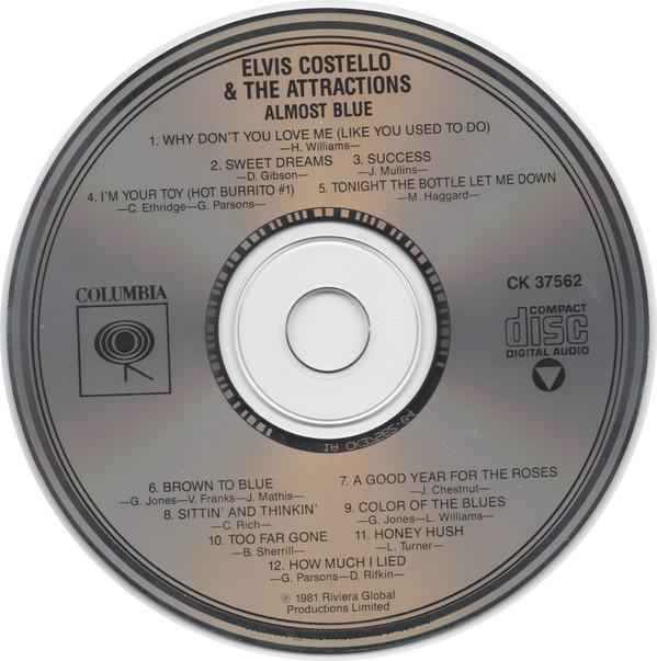 Elvis Costello And The Attractions  Almost Blue : CD